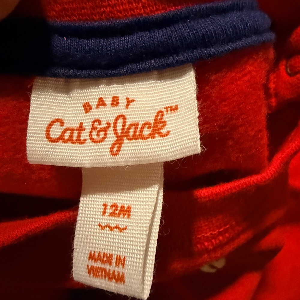Lot: Carters Black & Grey Pants, Cat& Jack Red Sweater & Fruit tee, Old Navy - Picture 8 of 15
